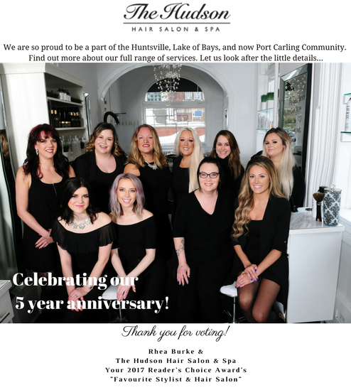 The Hudson Hair Salon | 84 Joseph St Unit 1, Port Carling, ON P0B 1J0, Canada | Phone: (705) 640-0024