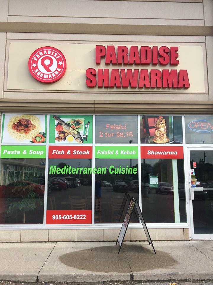 Paradise Shawarma | 5451 Hwy 7, Woodbridge, ON L4L 0B2, Canada | Phone: (905) 605-8222