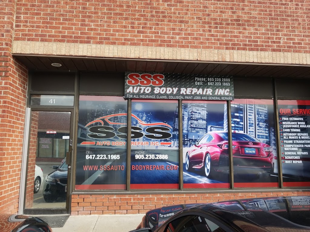 SSS Auto Body Repair Inc | 15 Fisherman Dr, Brampton, ON L7A 1B7, Canada | Phone: (647) 223-1965