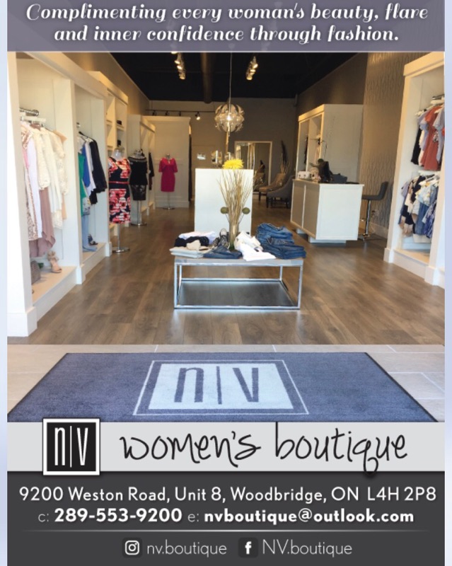 NV womens boutique | 9200 Weston Rd Unit 8, Woodbridge, ON L4H 2P8, Canada | Phone: (289) 553-9200