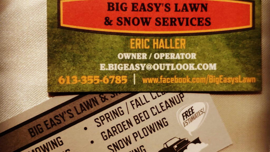 Big Easys Lawn and Snow Services | 1314 Highgate Rd, Ottawa, ON K2C 2Y6, Canada | Phone: (613) 355-6785