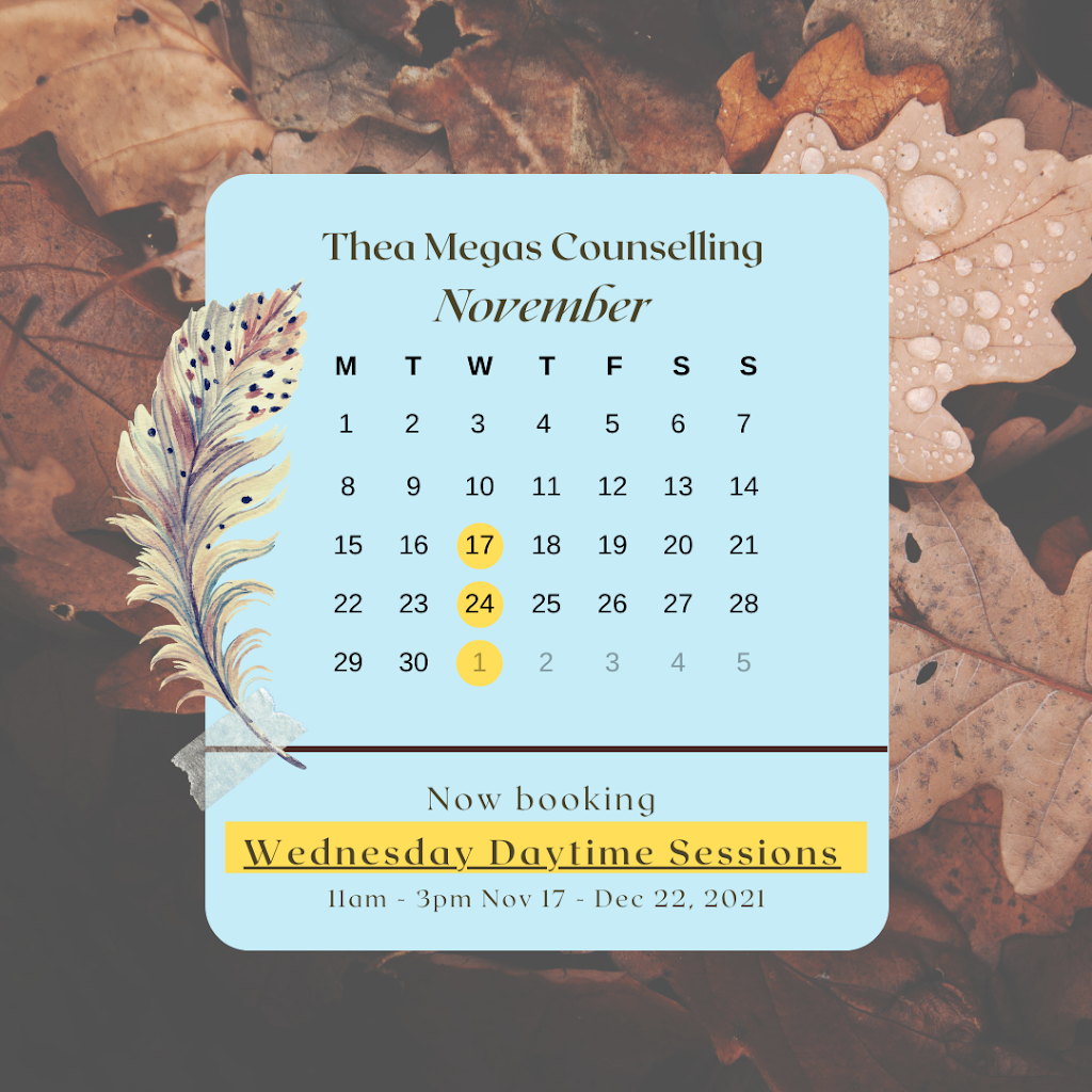 Thea Megas Counselling | 1040 Tuxedo Dr, Port Moody, BC V3H 1L4, Canada | Phone: (778) 877-3077