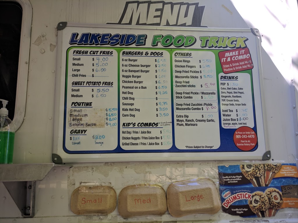 Lakeside Food Truck | 331 Water St, Whitby, ON L1N 0G9, Canada | Phone: (905) 243-4470