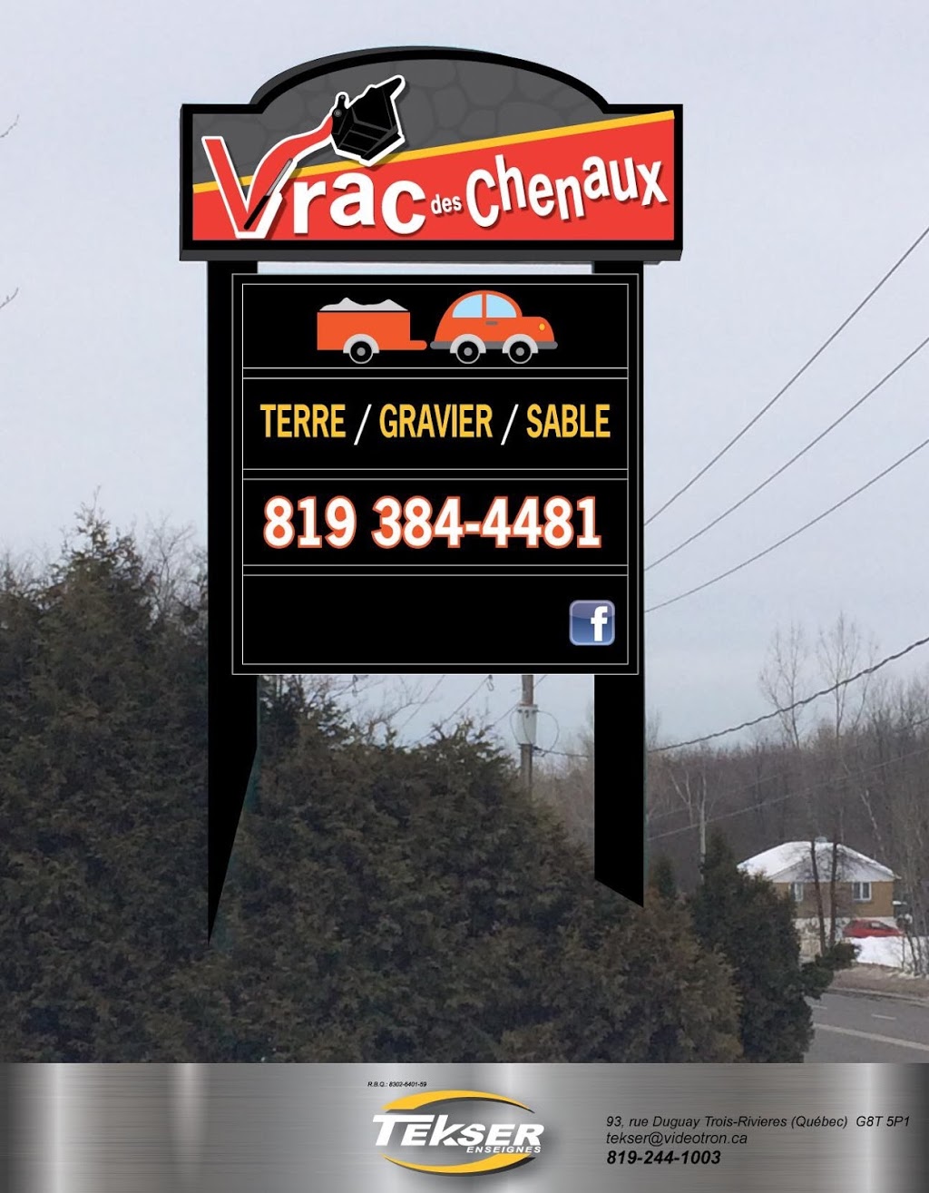 Vrac des Chenaux | 6910 Boulevard des Chenaux, Trois-Rivières, QC G9C 0G8, Canada | Phone: (819) 384-4481