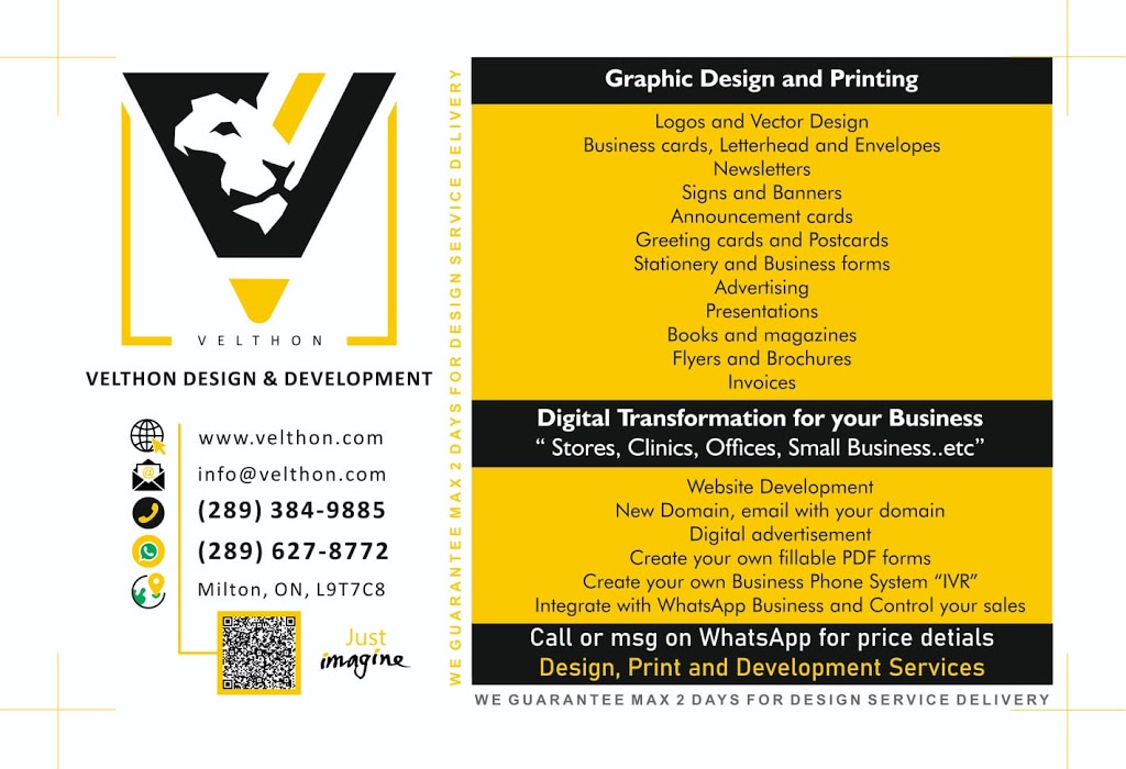 VELTHON Design & Development | Milton, ON L9T 7C8, Canada | Phone: (289) 384-9885