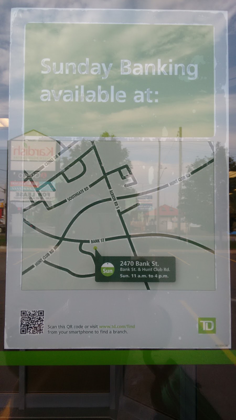 TD Canada Trust Branch and ATM | 2940 Bank St, Gloucester, ON K1T 1N8, Canada | Phone: (613) 737-6784