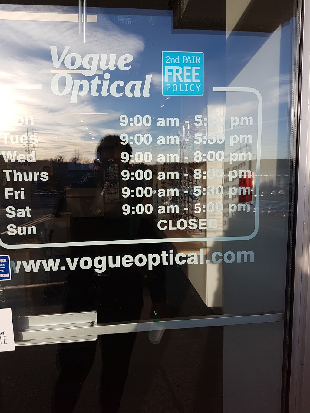 Vogue Optical | 405 Sackville Dr Unit 106, Lower Sackville, NS B4C 2R9, Canada | Phone: (902) 864-4040