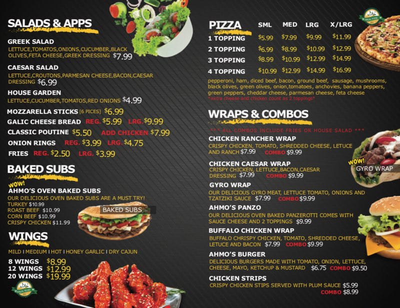 Ahmo Pizza | 3689 Sandwich St, Windsor, ON N9C 1B8, Canada | Phone: (519) 254-2320