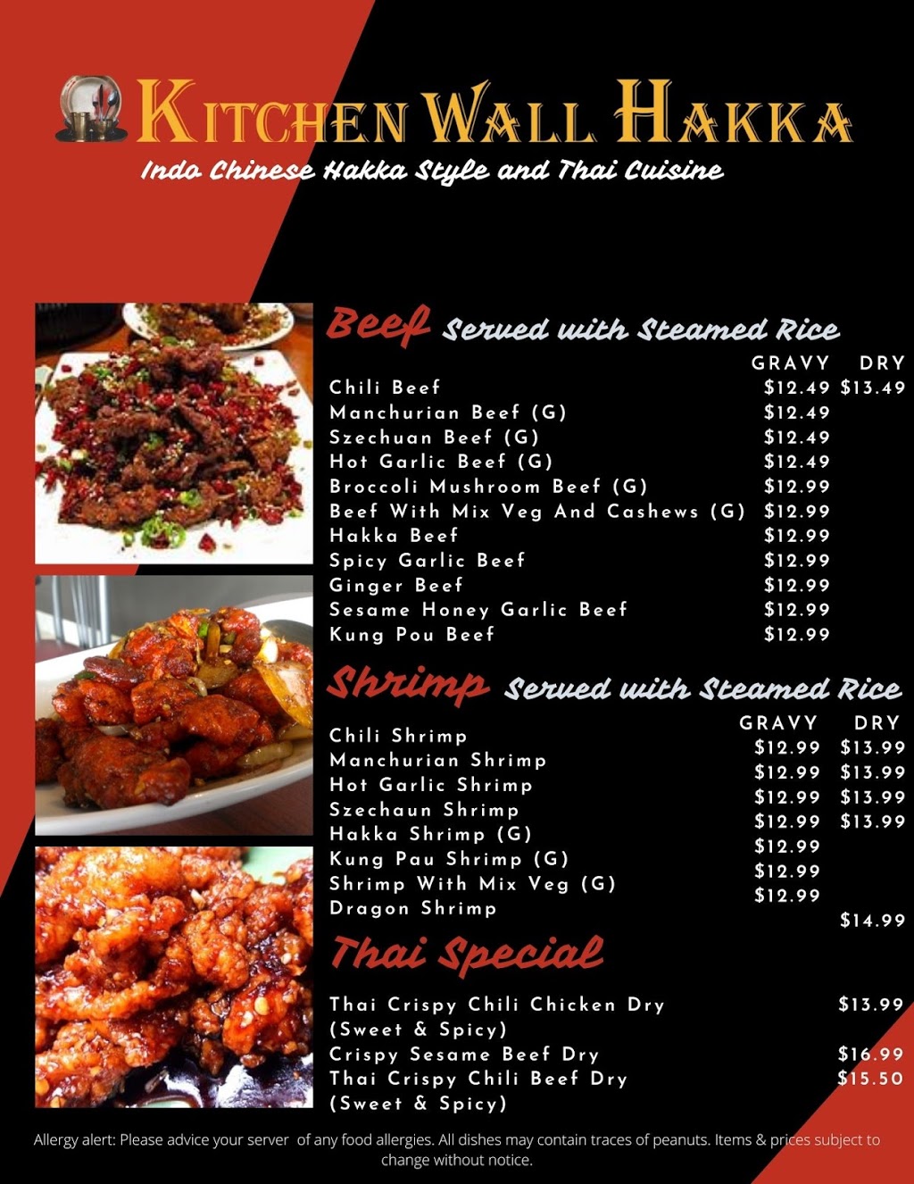 Kitchen Wall Hakka | 601 Doon Village Rd, Kitchener, ON N2P 1T6, Canada | Phone: (519) 748-9001