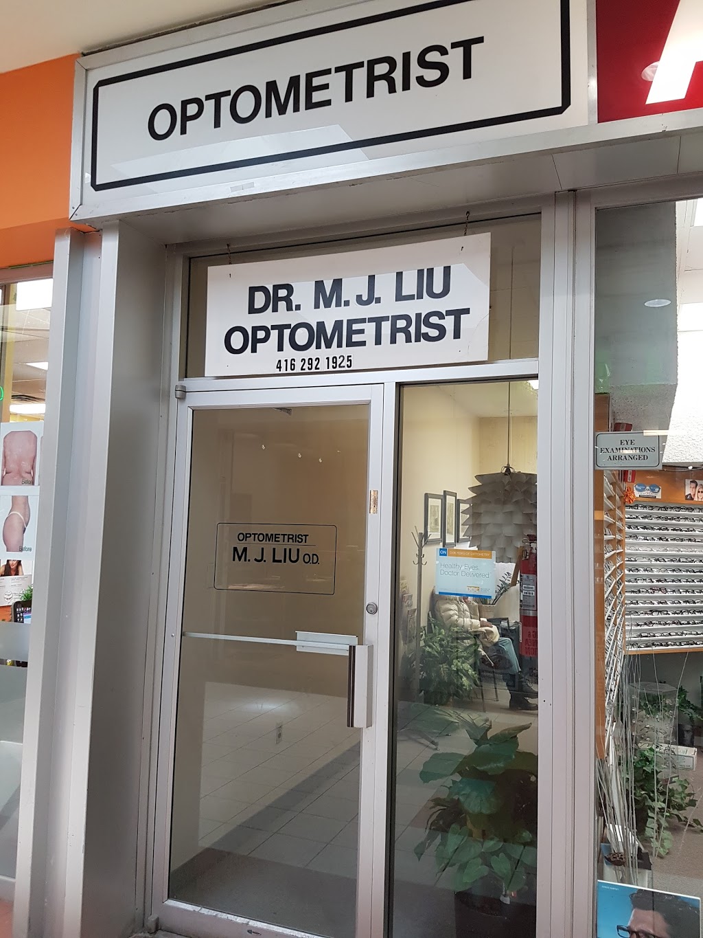 M J Liu OD | 3850 Sheppard Ave E, Scarborough, ON M1T 3L4, Canada | Phone: (416) 292-1925