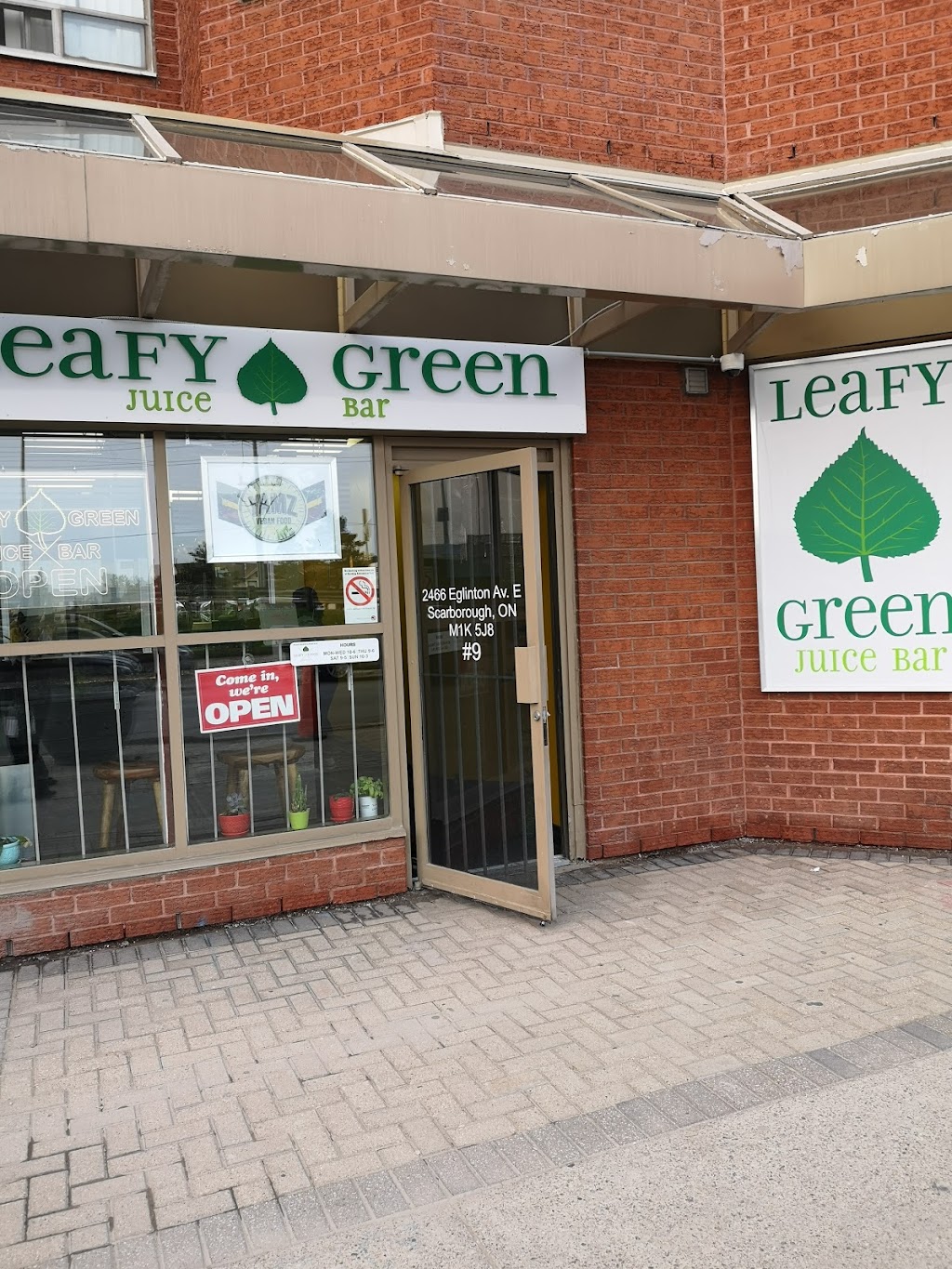 Leafy Green Juice Bar | 2466 Eglinton Ave E #9, Scarborough, ON M1K 5J7, Canada | Phone: (647) 893-1734
