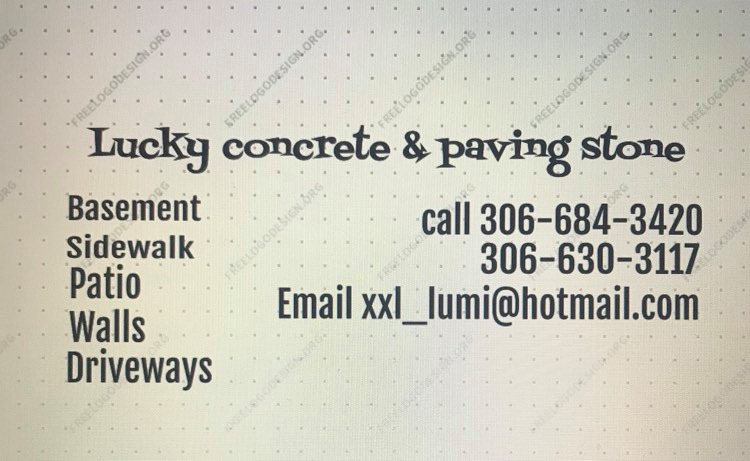 Luckys Concrete & Paving Stone Inc. | 1147 Montgomery St, Moose Jaw, SK S6H 2X2, Canada | Phone: (306) 684-3420