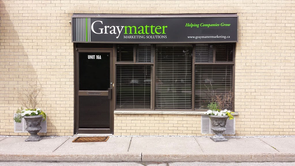Graymatter Marketing + Media | 1550 Bayly St #16a, Pickering, ON L1W 3W1, Canada | Phone: (905) 420-1810