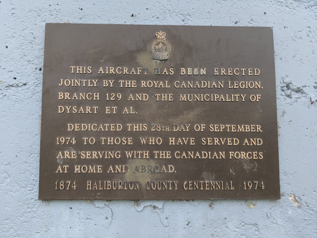 Royal Canadian Legion Avro CF-100 Jet Fighter Memorial | 5358 Haliburton County Rd 21, Haliburton, ON K0M 1S0, Canada | Phone: (705) 457-6540