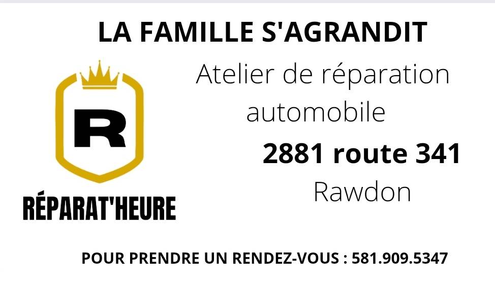 Réparatheure Automobile Inc. | 2881 QC-341, Rawdon, QC J0K 1S0, Canada | Phone: (581) 909-5347