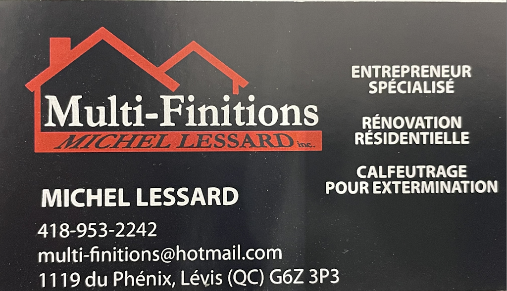 Multi-Finitions Michel Lessard Inc. | 1119 Rue Phénix, Saint-Jean-Chrysostome, QC G6Z 3P3, Canada | Phone: (418) 953-2242