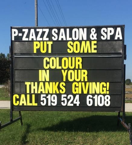 P-Zazz Salon & Spa | 82192 Bluewater Hwy, Goderich, ON N7A 3Y3, Canada | Phone: (519) 524-6108