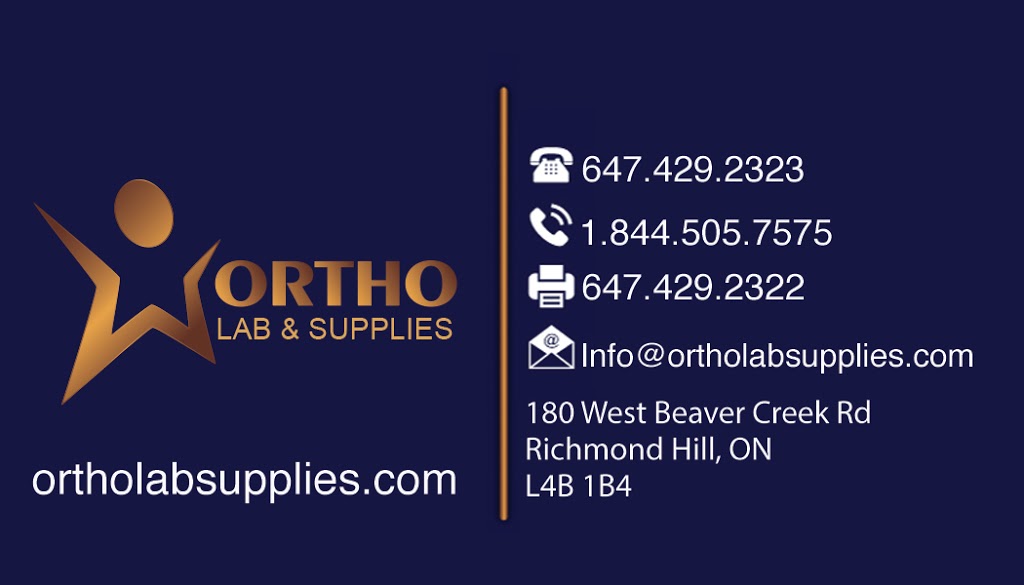 OrthoLabSupplies | 180 West Beaver Creek Rd, Richmond Hill, ON L4B 1B4, Canada | Phone: (647) 429-2323