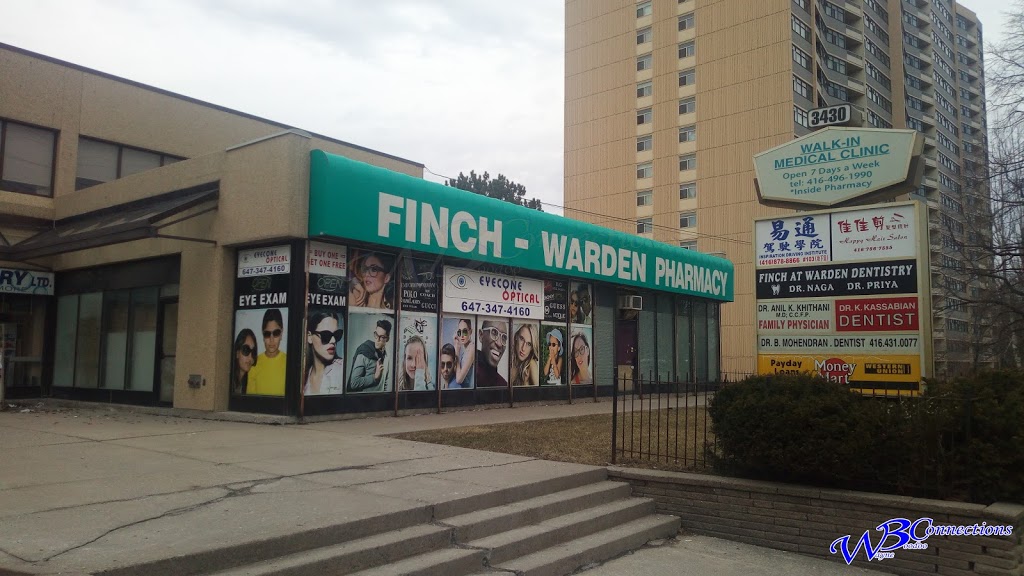 Finch-Warden Pharmacy | 3430 Finch Ave E, Scarborough, ON M1W 2R5, Canada | Phone: (416) 494-4424