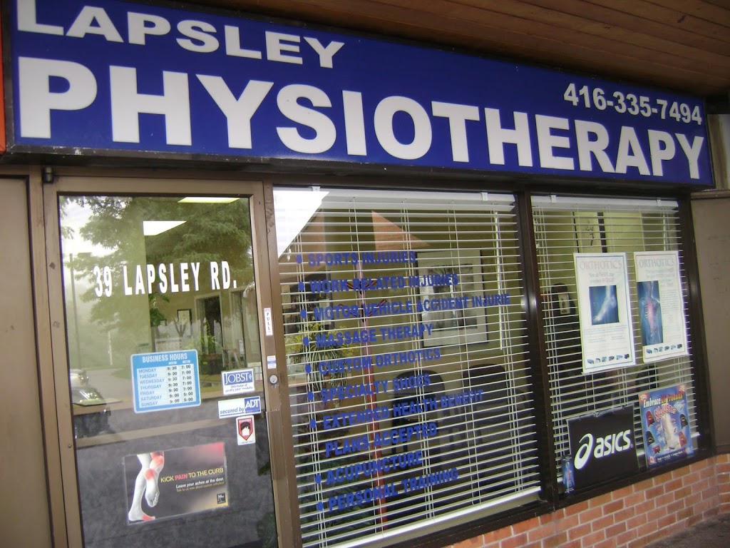 Lapsley Physiotherapy Clinic | 39 Lapsley Rd, Scarborough, ON M1B 1K1, Canada | Phone: (416) 335-7494