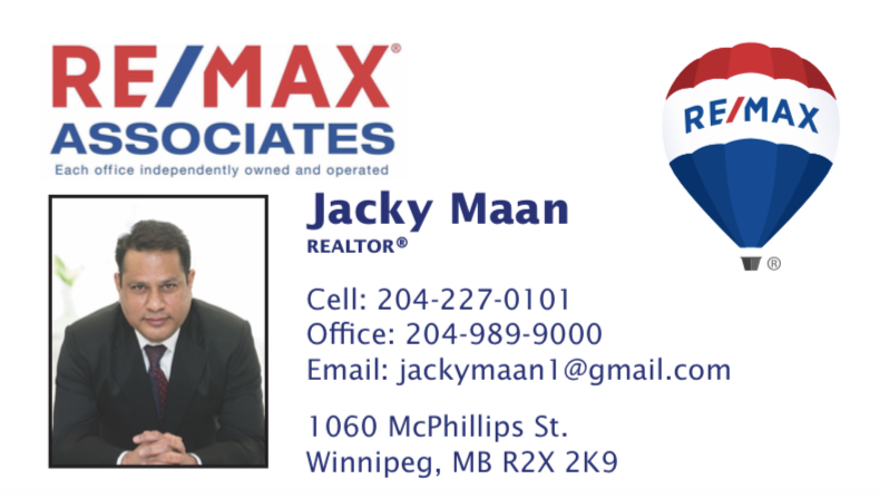 Jacky maan | 1701 Addis, MB R4A 6A1, Canada | Phone: (204) 227-0101
