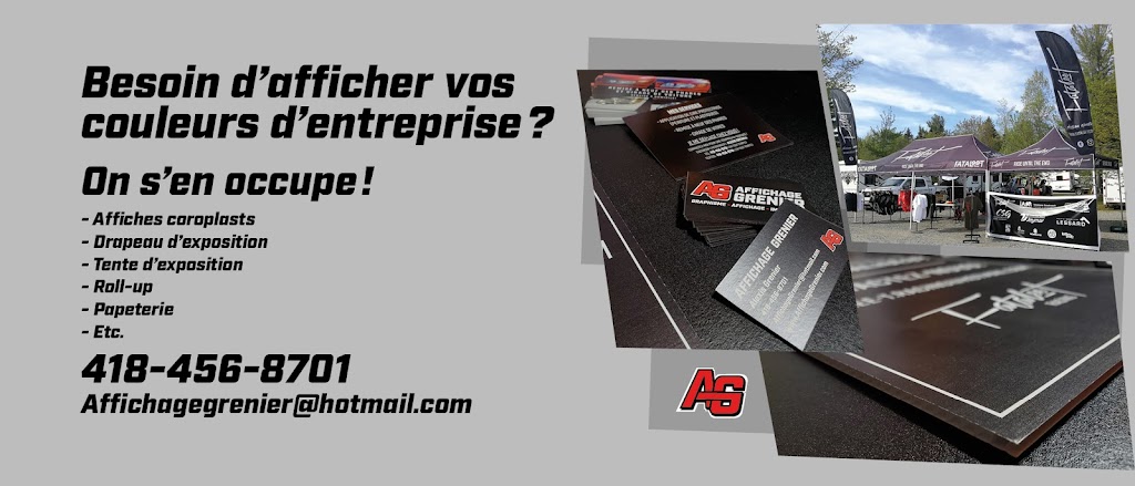 Affichage Grenier | 1127 Rue des Fusains, Lévis, QC G7A 4E5, Canada | Phone: (418) 456-8701