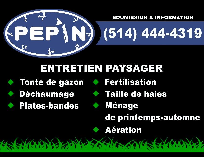 DÉNEIGEMENT COMMERCIAL - TONTE DE PELOUSE - PEPIN | 161 Rue Principale, Sainte-Julie, QC J3E 0C1, Canada | Phone: (514) 838-4307