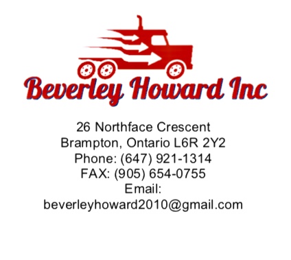 Beverley Howard Inc. | 26 Northface Crescent, Brampton, ON L6R 2Y2, Canada | Phone: (647) 921-1314