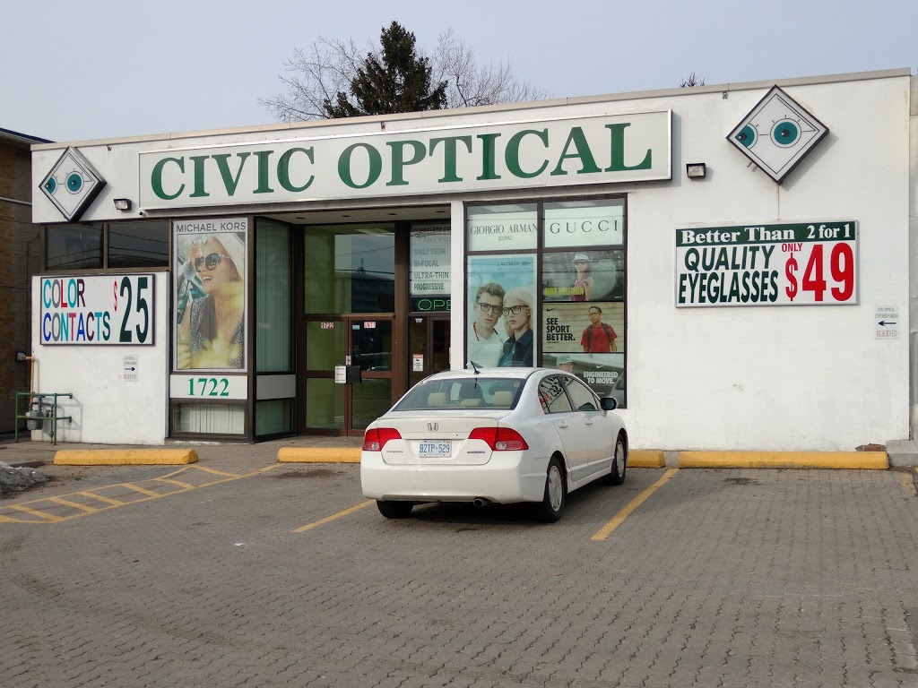 Civic Optical | 1722 Lawrence Ave E, Scarborough, ON M1R 2Y1, Canada | Phone: (416) 750-2044