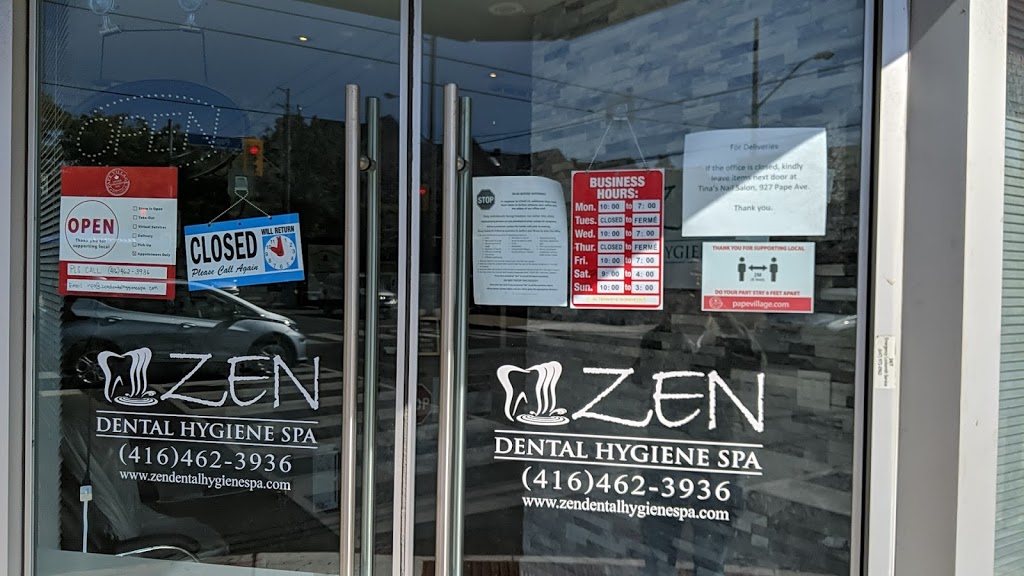 Zen Dental Hygiene Spa | 925 Pape Ave, East York, ON M4K 3V4, Canada | Phone: (416) 462-3936