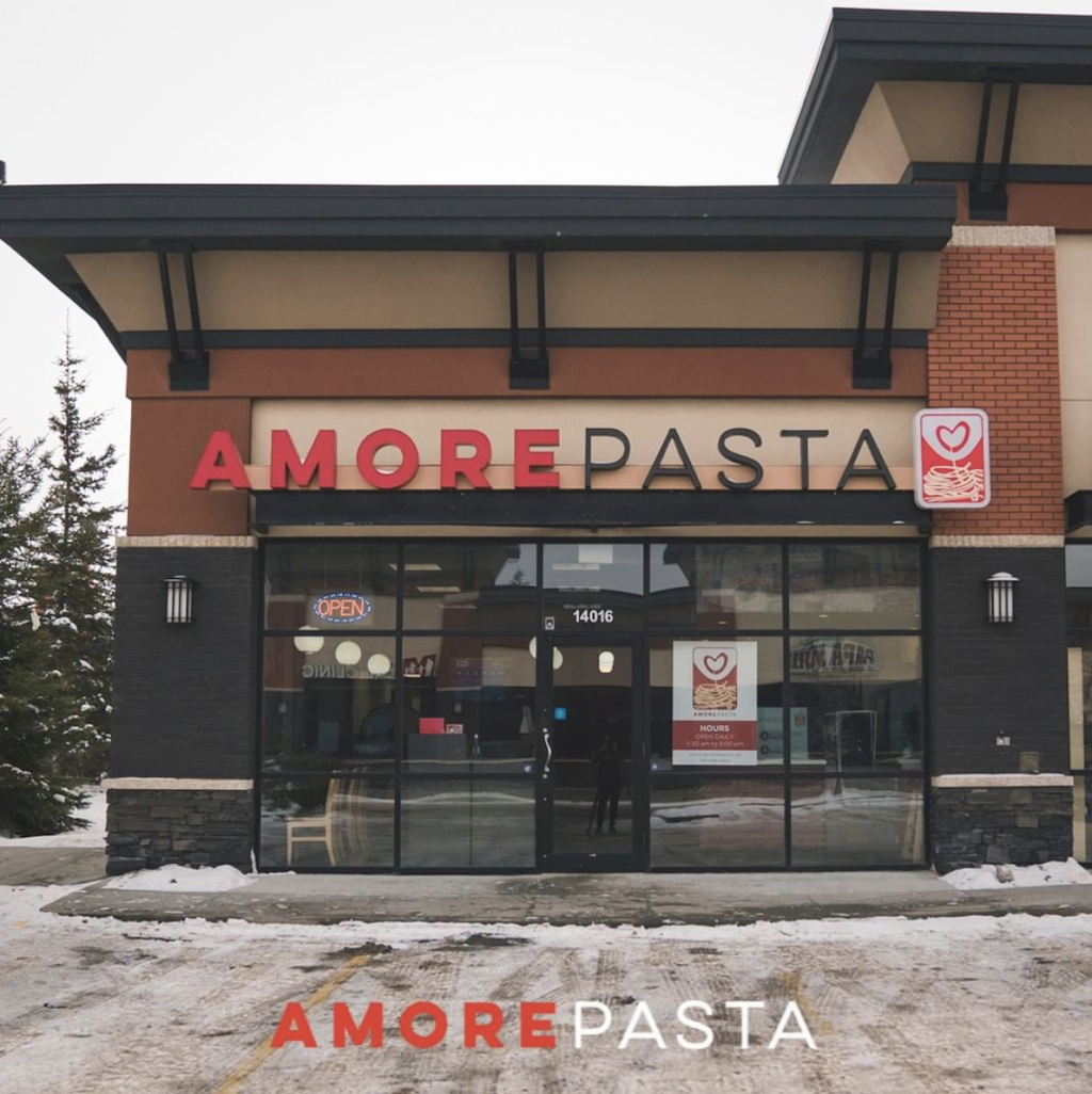 Amore Pasta South | 14016 23 Ave NW, Edmonton, AB T6R 3L6, Canada | Phone: (780) 486-4869