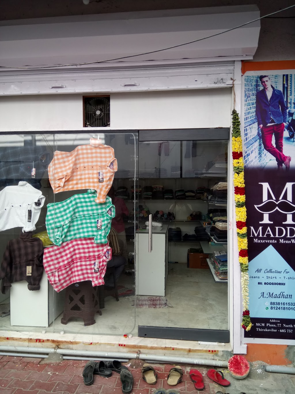 Maddy, menswear | Mgm plaza, 77, Thirukoilure, Tamil Nadu 605757, North Street, MI 48049, USA | Phone: (812) 418-1010