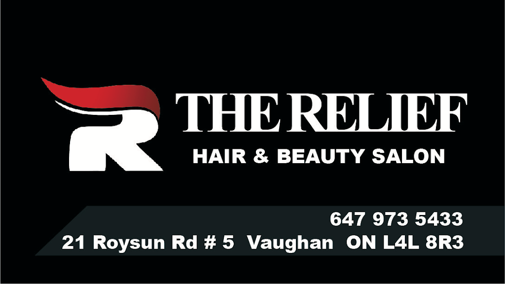 The Relief Salon | 21 Roysun Rd Unit 5, Woodbridge, ON L4L 8R3, Canada | Phone: (647) 973-5433