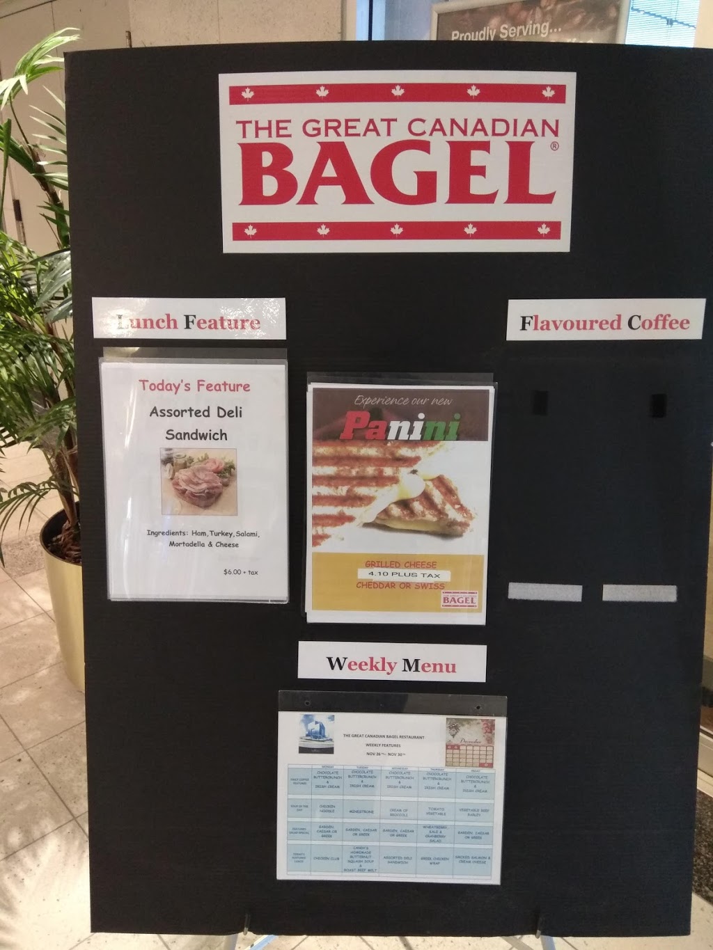 The Great Canadian Bagel, Ltd | 3300 Hwy 7 101, Suite 101, Vaughan, ON L4K 4M3, Canada | Phone: (416) 254-1779