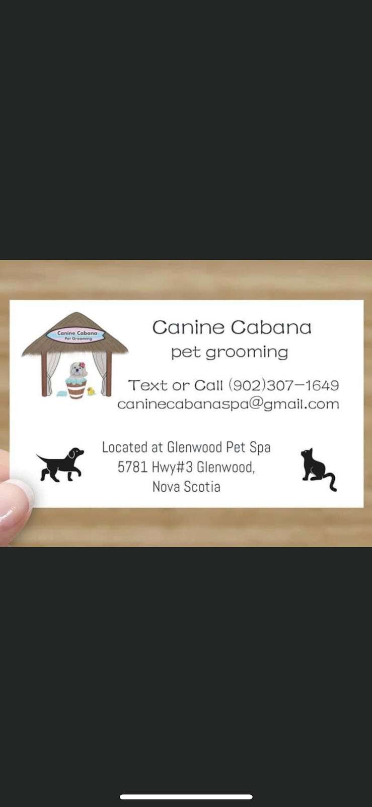 Canine Cabana Pet Grooming | 5781 Hwy3, Tusket, NS B0W 3M0, Canada | Phone: (902) 307-1649