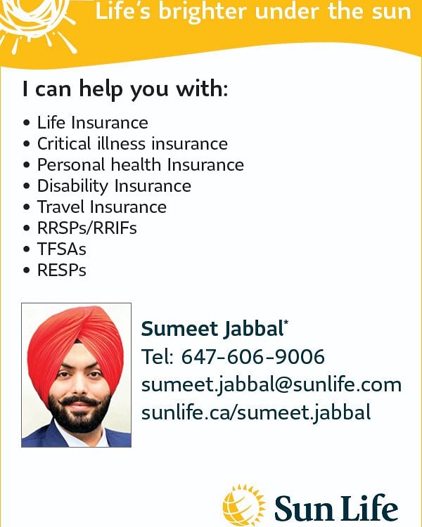 Sumeet Jabbal - Advisor at Sun Life Financial | 1 Gateway Blvd Suite 202, Brampton, ON L6T 0G3, Canada | Phone: (647) 606-9006