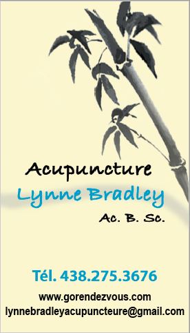 Acupuncture Lynne Bradley | 258 Boulevard Brien, Repentigny, QC J6A 6V2, Canada | Phone: (438) 275-3676