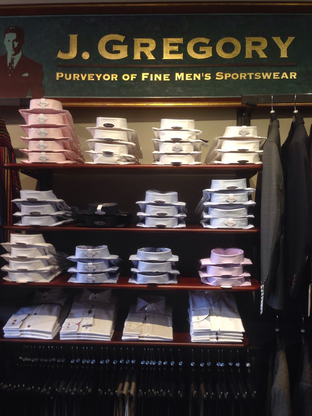 J Gregory Mens Apparel | 5355 Headland Dr, West Vancouver, BC V7W 3C7, Canada | Phone: (604) 921-2646