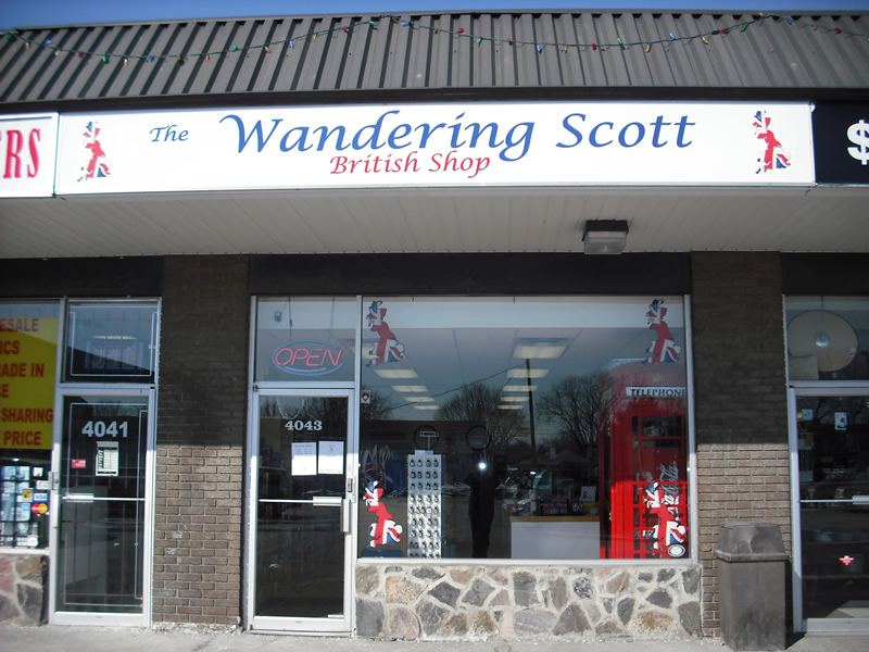 The Wandering Scott British Shop | 4043 New St, Burlington, ON L7L 1S8, Canada | Phone: (905) 637-2748