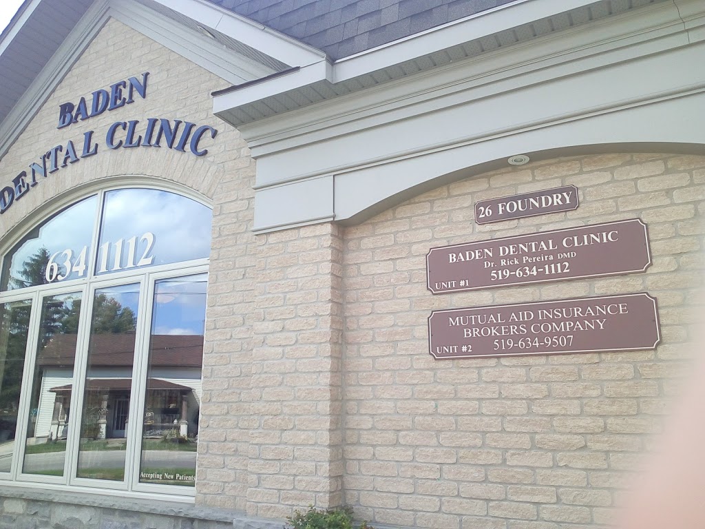Baden Dental Clinic | 26 Foundry St, Baden, ON N3A 2P6, Canada | Phone: (519) 634-1112