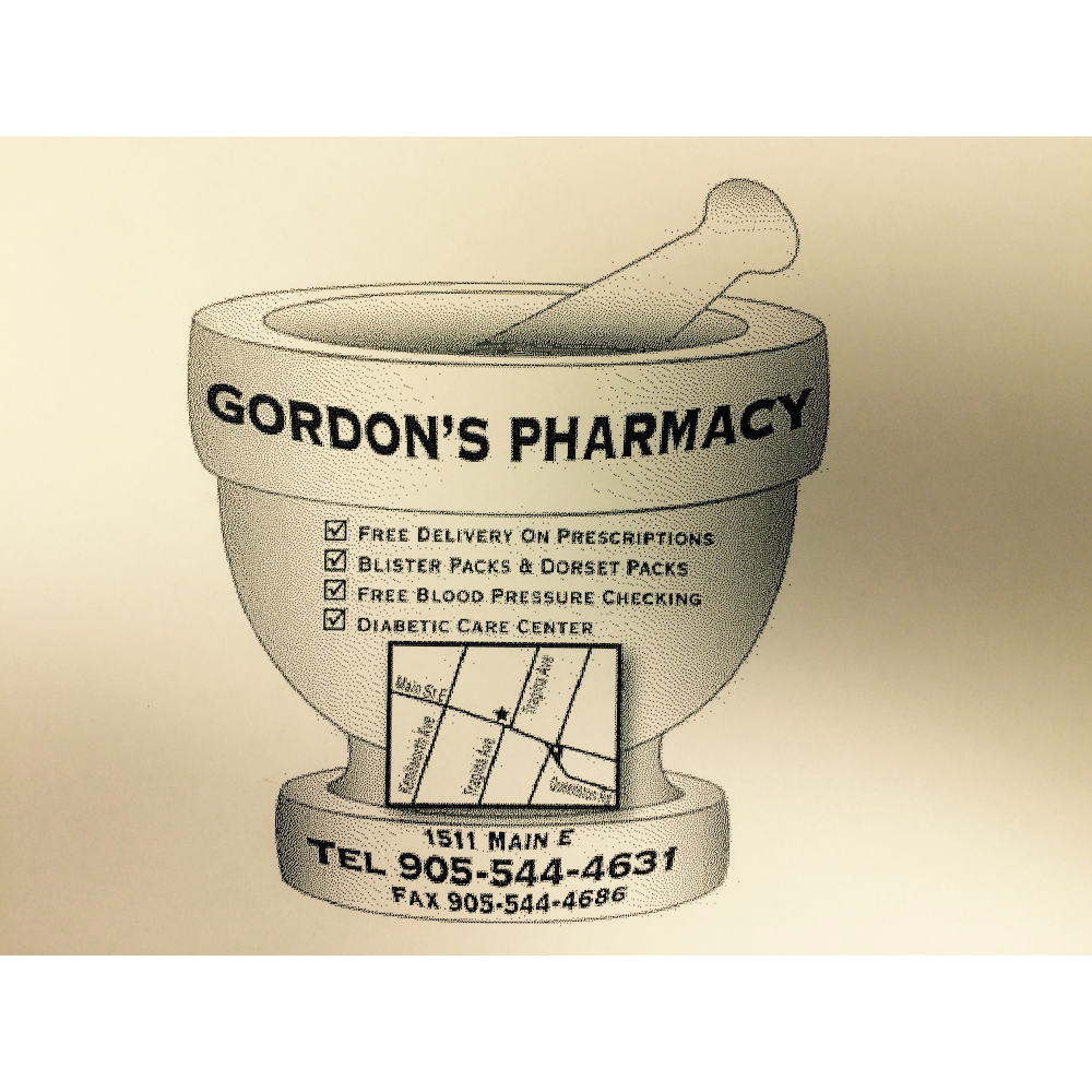 Gordons Pharmacy | 1511 Main St E, Hamilton, ON L8K 1E2, Canada | Phone: (905) 544-4631
