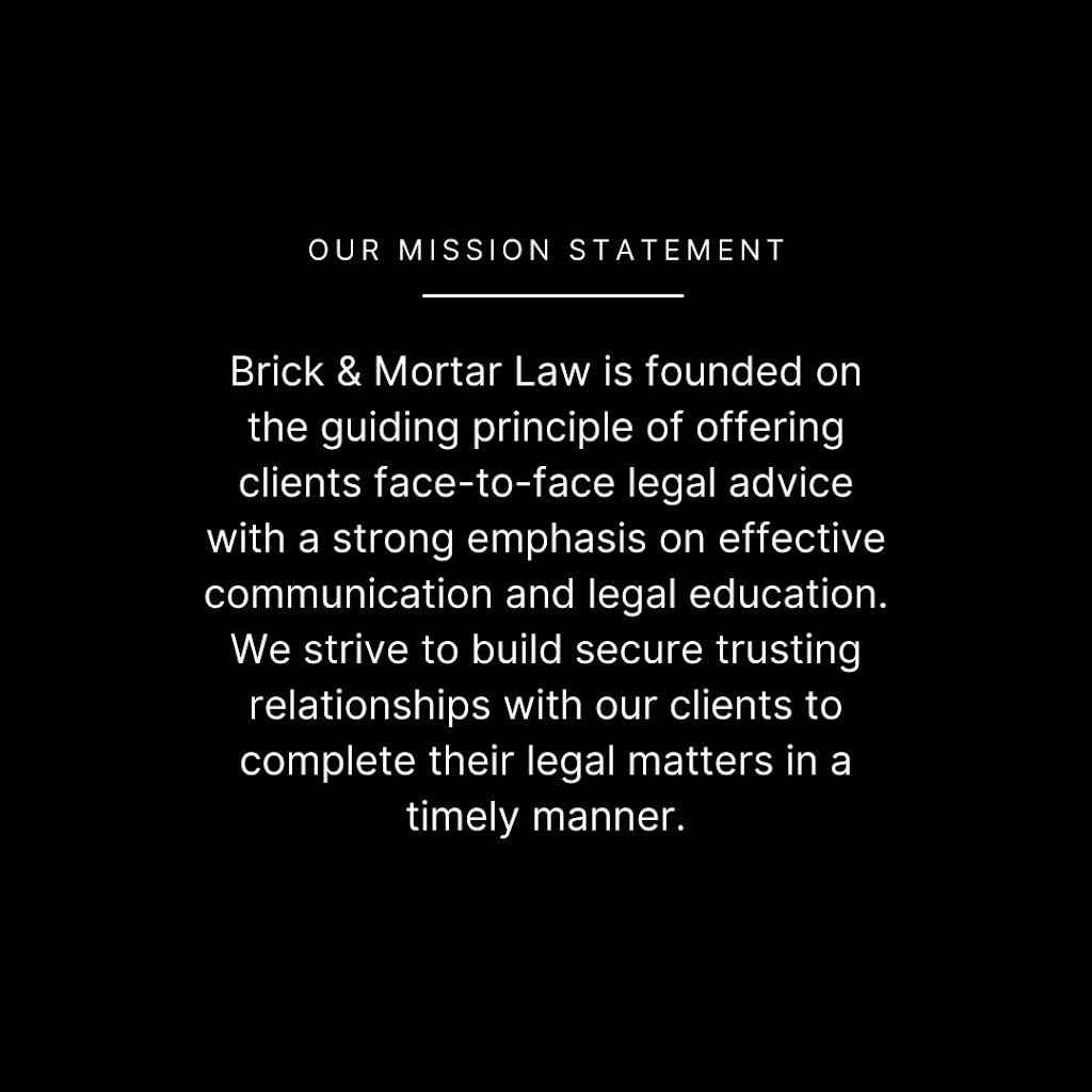 Brick & Mortar Law | 450 Ordze Rd #430, Sherwood Park, AB T8A 0C5, Canada | Phone: (780) 570-5780