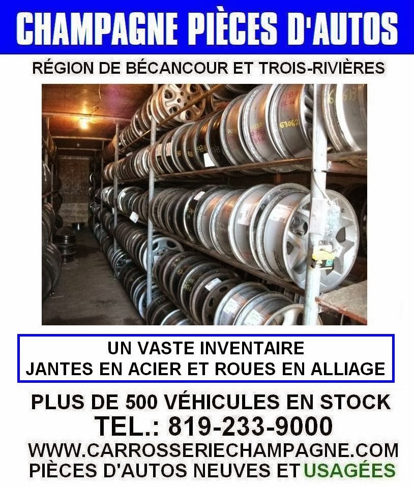 Champagne Car Parts / Body Champagne | 1800 Avenue Descôteaux, Bécancour, QC G9H 1W2, Canada | Phone: (819) 233-9000