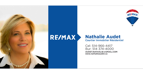 Nathalie Audet - Real Estate Broker ReMax Alliance | 5000 LAssomption, Montréal, QC H1T 0A4, Canada | Phone: (514) 966-4417