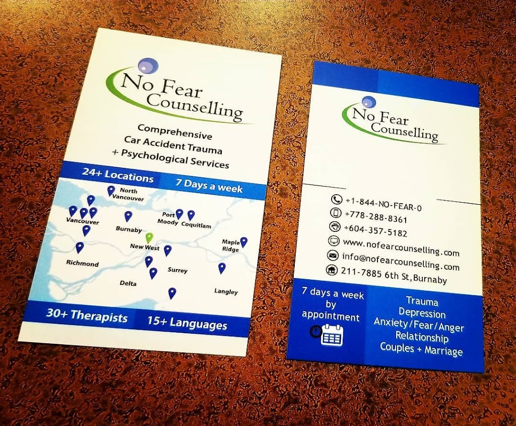 No Fear Counselling - Langley | 8047 199 St #201, Langley City, BC V2Y 0E2, Canada | Phone: (778) 288-8361