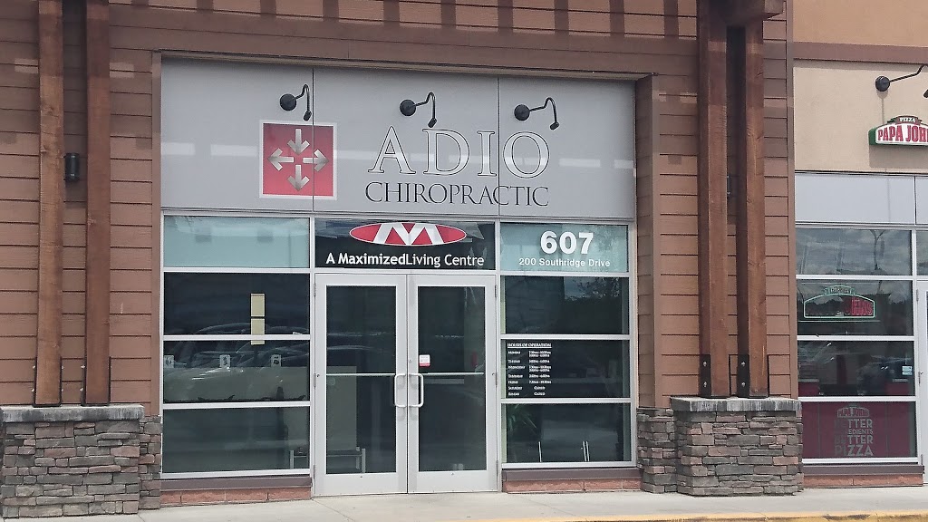 ADIO Chiropractic | 607-200 Southridge Dr, Okotoks, AB T1S 0B2, Canada | Phone: (403) 995-0855