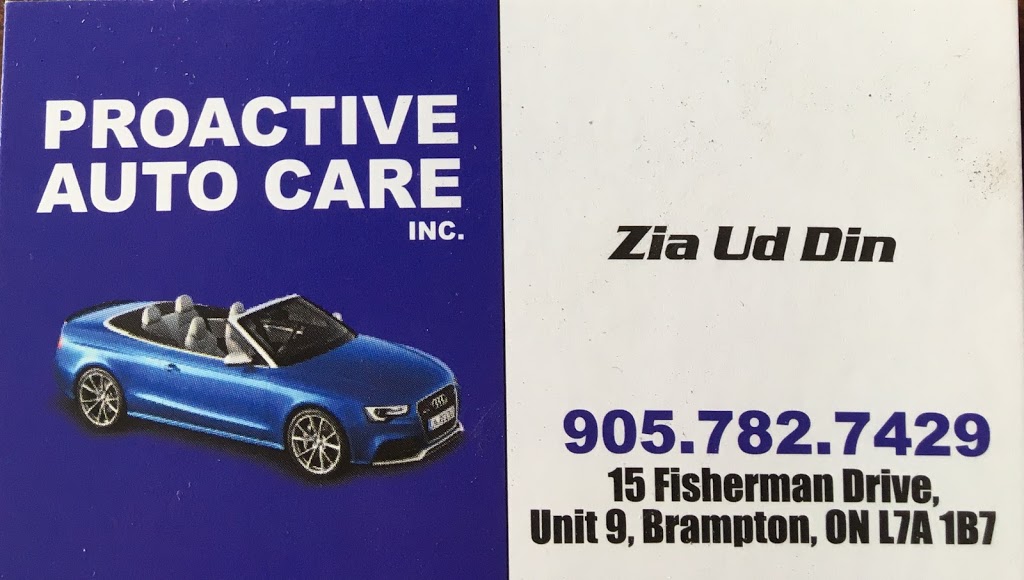 Proactive Auto Care Inc. | 15 Fisherman Dr #9, Brampton, ON L7A 1B7, Canada | Phone: (905) 782-7429