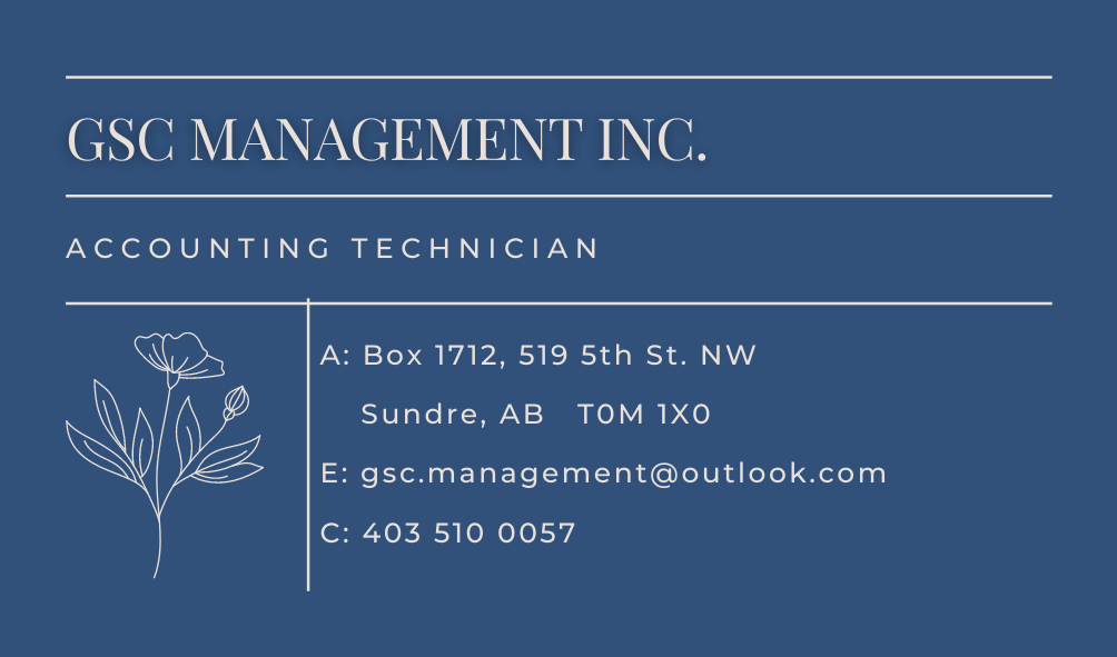 GSC Management Inc. | 519 5 St NW, Sundre, AB T0M 1X0, Canada | Phone: (403) 510-0057
