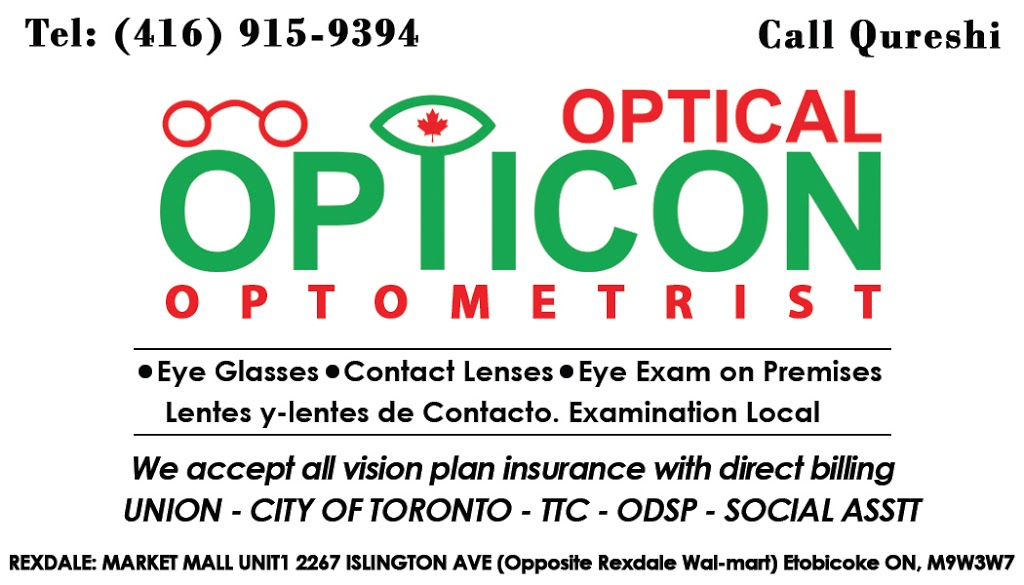 Opticon Optical | 2267 Islington Ave # 1, Etobicoke, ON M9W 3W7, Canada | Phone: (416) 915-9394