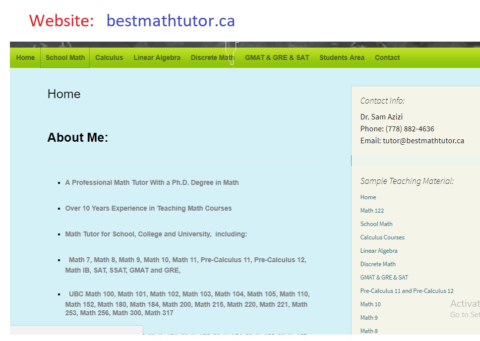 Best Math Tutor | North, Foster Ave, Coquitlam, BC V3J 0B5, Canada | Phone: (778) 882-4636